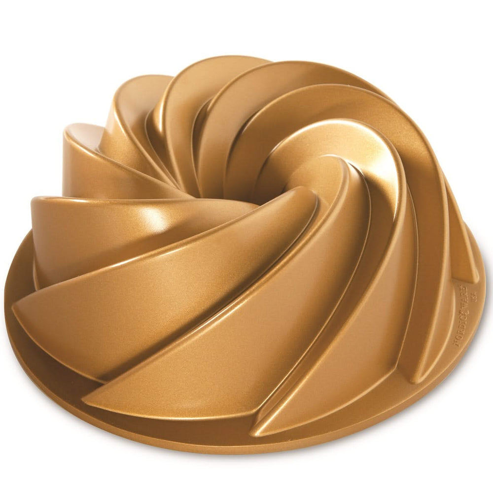 Moule à Bundt Nordic Ware Heritage Bundt Or - Aluminium coulé - ø 26 cm