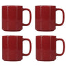 Mugs ONA Fika Burgundy 330 ml - 4 pièces