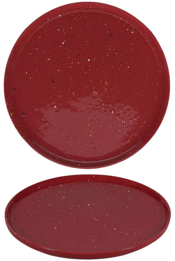 Assiettes à dîner ONA Fika Burgundy ø 25 cm - 4 pièces