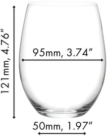 Set de verres a vin Riedel - Verres a vin rouge - O Wine - 620 ml - 5 pièces