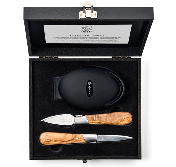 Ensemble de couteaux à huîtres Laguiole Style de Vie - Luxury Line - 3 pièces