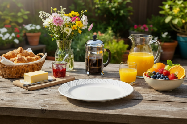 Ensemble d'assiettes Cookinglife - Petit-déjeuner - CampVibe - 21 cm - 4 pièces