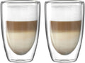 Verres à latte macchiato Leonardo à double paroi - Lot de 2 - 400 ml