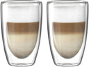 Verres à latte macchiato Leonardo à double paroi - Lot de 2 - 400 ml