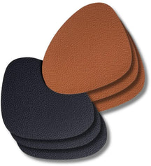 Set de dessous de verre Cookinglife - Cuir vegan - 13 x 11 cm - 6 pièces