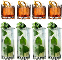 Ensemble de verres a cocktail Riedel - Cocktail et whisky - 8 pièces