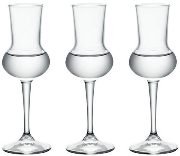 Set de verres a grappa Bormioli Rocco - Grappa - Restaurant - 8 cl - 3 pièces