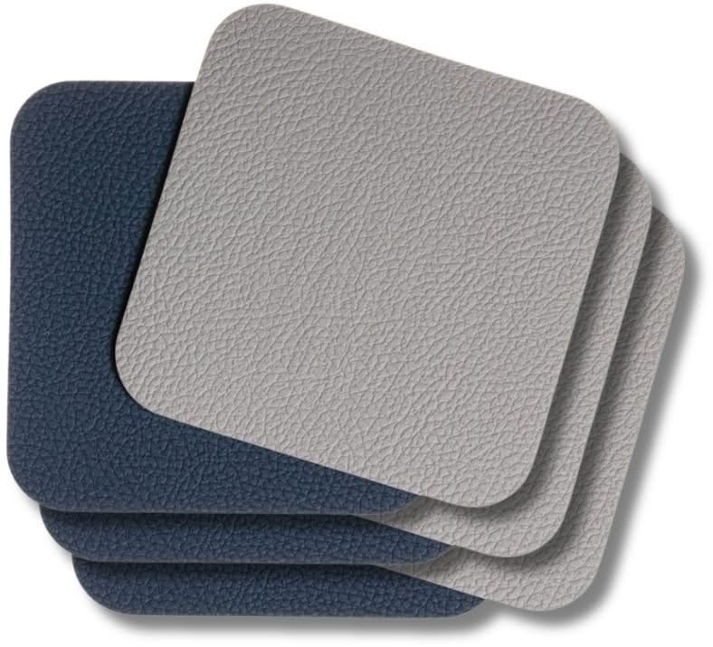 Set de dessous de verre Cookinglife - en cuir vegan - 10 x 10 cm - 6 pièces