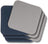 Set de dessous de verre Cookinglife - en cuir vegan - 10 x 10 cm - 6 pièces