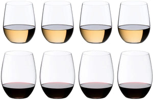 Ensemble de verres a vin Riedel - Verres a vin rouge/blanc - 620 ml - 8 pieces