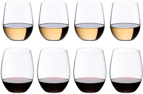 Ensemble de verres a vin Riedel - Verres a vin rouge/blanc - 620 ml - 8 pieces