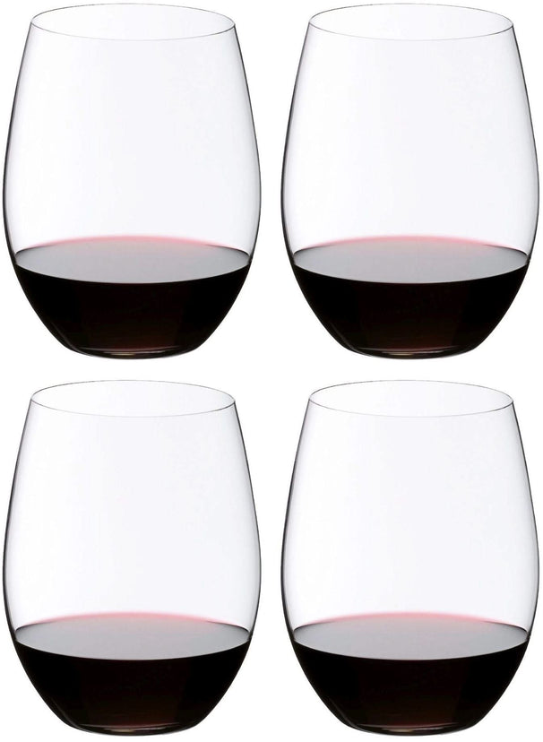 Set de verres a vin Riedel - Verres a vin rouge - O Wine - 600 ml - 4 pièces