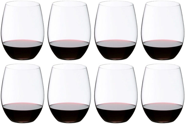Ensemble de verres a vin Riedel - Verre Bordeaux - O Wine - 600 ml - 8 pièces