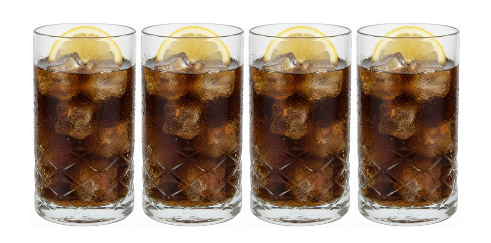 Ensemble de verres a long drink Cookinglife - Bar Essentials - 360 ml - 4 pièces