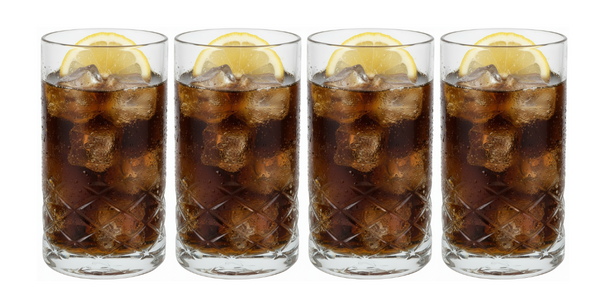 Ensemble de verres a long drink Cookinglife - Bar Essentials - 360 ml - 4 pièces