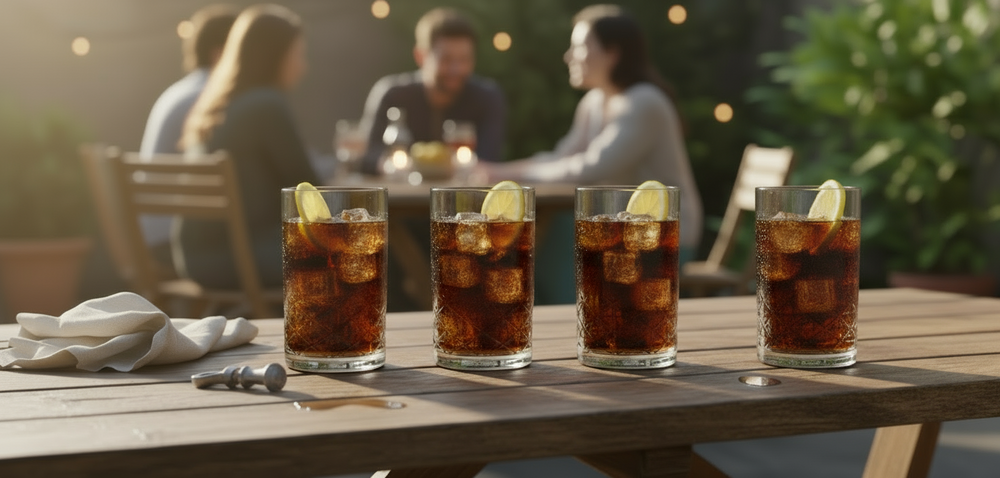 Ensemble de verres a long drink Cookinglife - Bar Essentials - 360 ml - 4 pièces