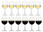 Set de verres à vin Cookinglife - Verres à vin rouge/blanc - Milena - 12 pièces
