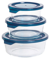 Ensemble de plats à four Sareva - Ronds - Cook&Fresh - 400/600/900 ml - 3 pièces