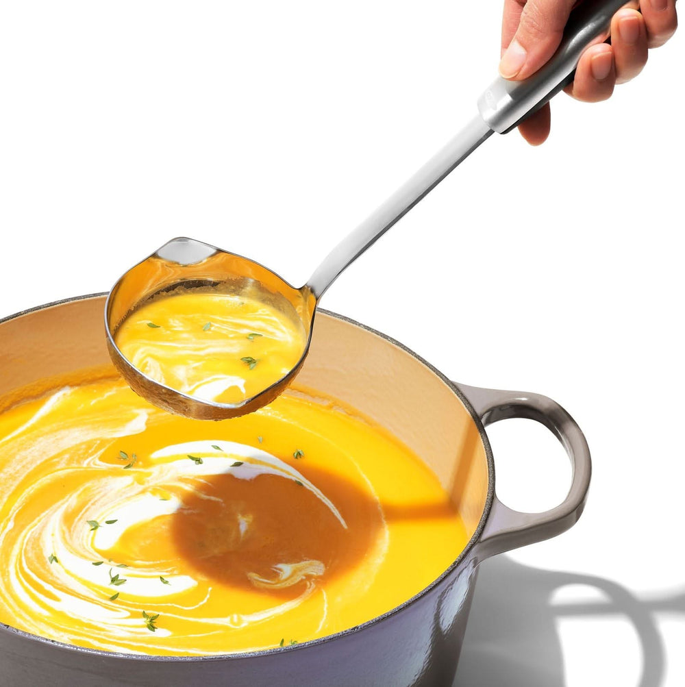 Cuillère à soupe OXO Good Grips - Louche à servir - Steel - 32,5 cm