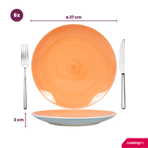 Set d'assiettes Cookinglife - à dîner - Pastel Harmony - ø 26,5 cm - 6 pièces