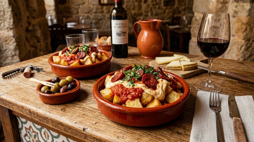 Tapas fumantes comme celles que vous commanderiez dans une bodega espagnole.