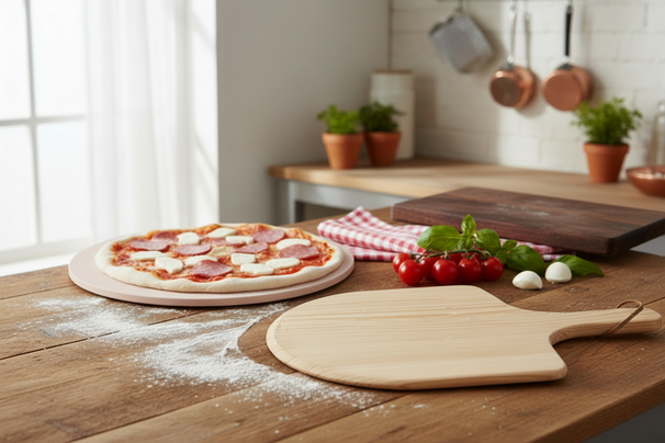 Set pizza Cookinglife - Pierre a pizza - Collection Pizza - Ø33 cm - 2 pièces