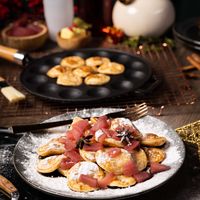 Faits maison avec une poêle à poffertjes
