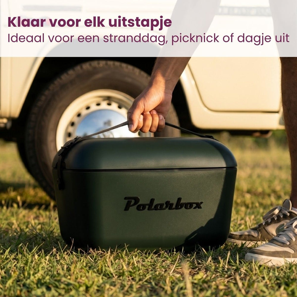 Glacière Polarbox - Glacière avec Bandoulière - Green Forest-Black - 12 litres