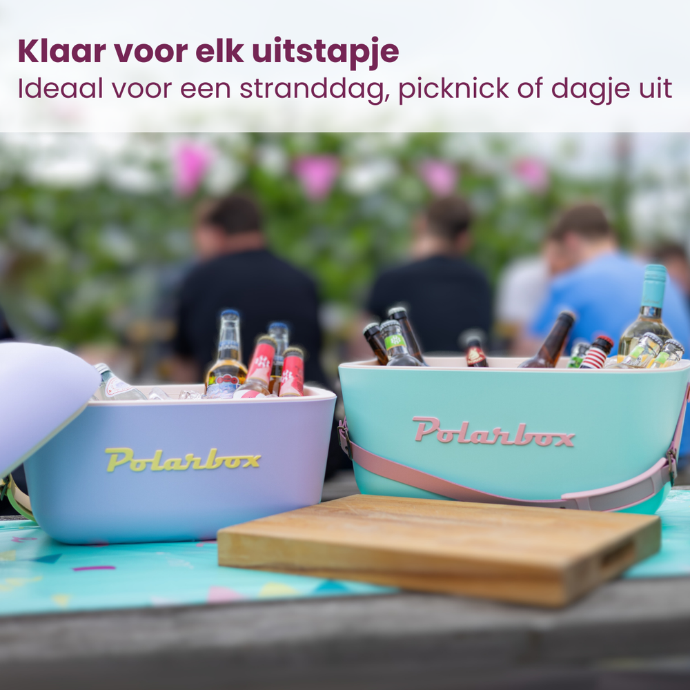 Glacière Polarbox - Glacière avec bandoulière - Lime-Lilac - 12 litres