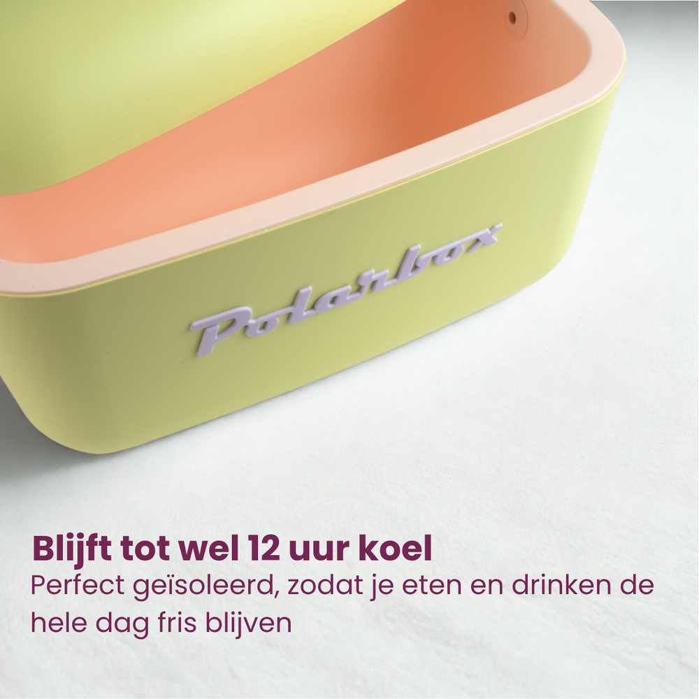 Glacière Polarbox - Glacière avec bandoulière - Lime-Lilac - 12 litres