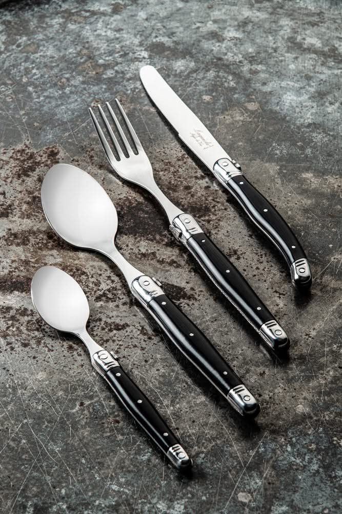Set de couverts Laguiole - En inox - Ligne Premium - 6 pers - 24 pièces