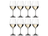 Ensemble de verres a vin Riedel - Verres a vin blanc - Vinum - 350 ml - 8 pièces