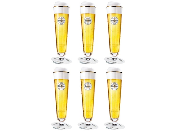 Set de verres à bière Warsteiner - Verres à bière sur pied - 30 cl - 6 pièces