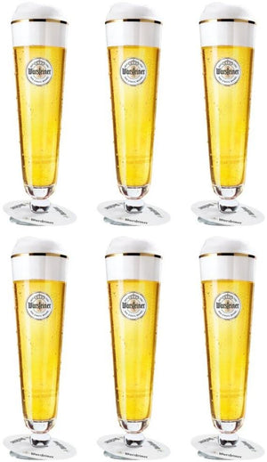 Ensemble de verres a bière Warsteiner - Verres a bière a pied - 20 cl - 6 pièces