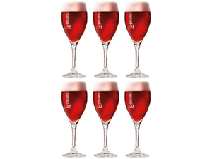 Ensemble de verres a bière Liefmans - Sur pied - en verre - 25 cl - 6 pièces