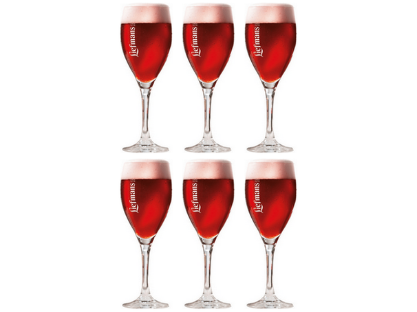 Ensemble de verres a bière Liefmans - Sur pied - en verre - 25 cl - 6 pièces