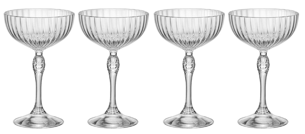 Set de verres à cocktail Bormioli Rocco - America 20's - 220 ml - 4 pièces