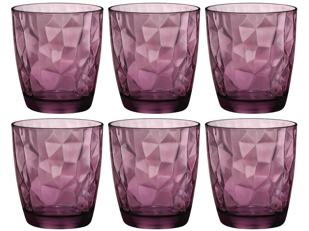 Ensemble de verres à eau Bormioli Rocco - Gobelet - Diamond - 390 ml - 6 pièces