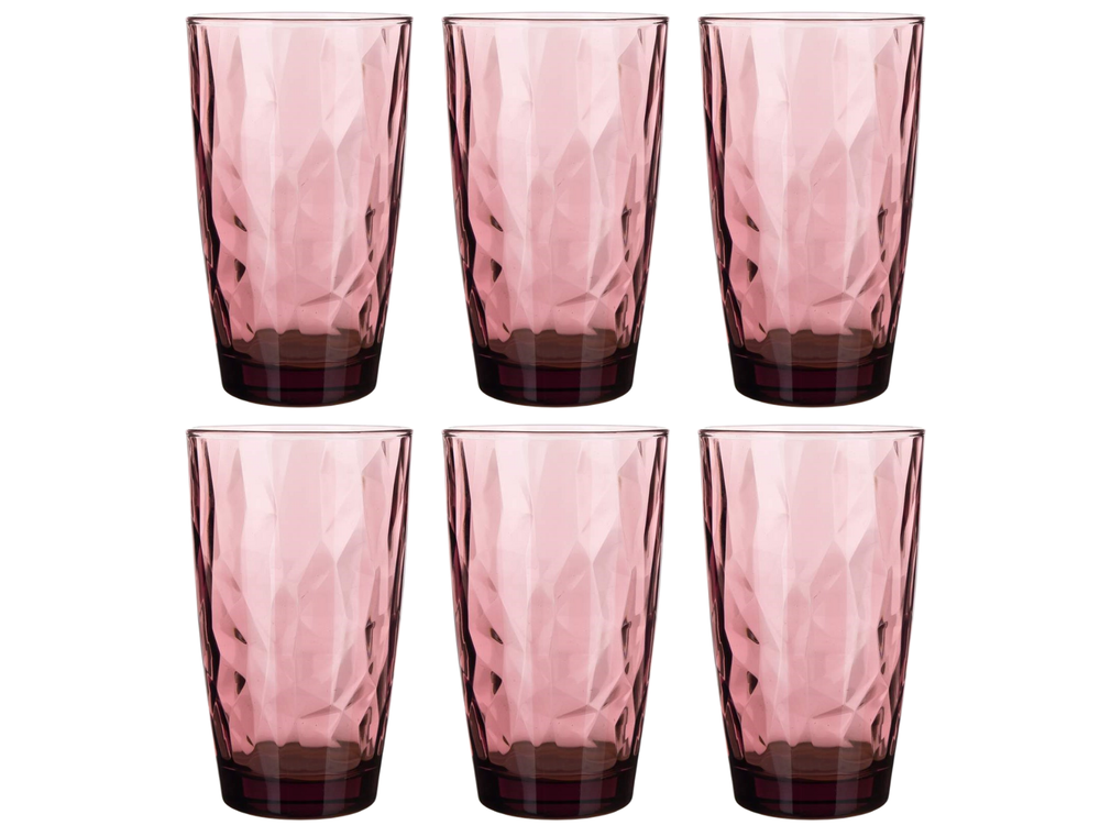 Set de verres à long drink Bormioli - Long drink - Diamond - 47 cl - 6 pièces