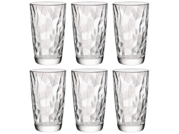 Set de verres a long drink Bormioli Rocco - Cocktail - Diamond - 47cl - 6 pièces