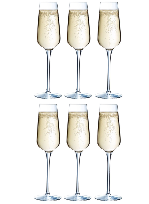 Set de verres a champagne Chef & Sommelier - Flûte - Sublym - 210 ml - 6 pièces