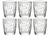 Ensemble de verres a eau Bormioli Rocco - Gobelet - Diamond - 390 ml - 6 pieces
