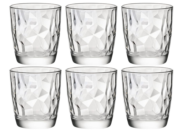 Ensemble de verres a eau Bormioli Rocco - Gobelet - Diamond - 390 ml - 6 pieces