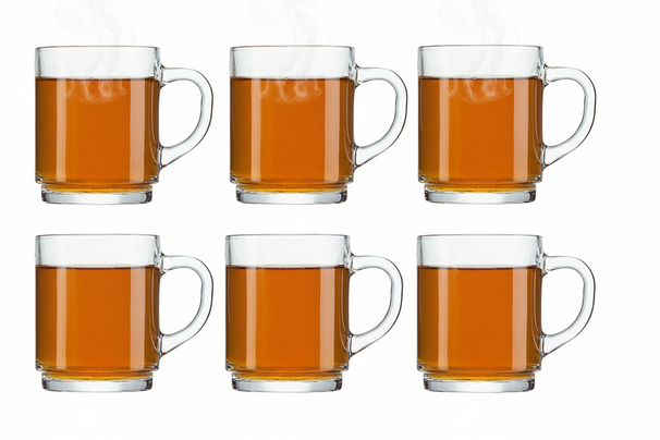 Ensemble de verres à thé Luminarc - Avec anse - Bock - 250 ml - 6 pièces