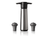 Ensemble de pompe a vin Vacu Vin - Wine Saver - en acier inoxydable - 3 pieces