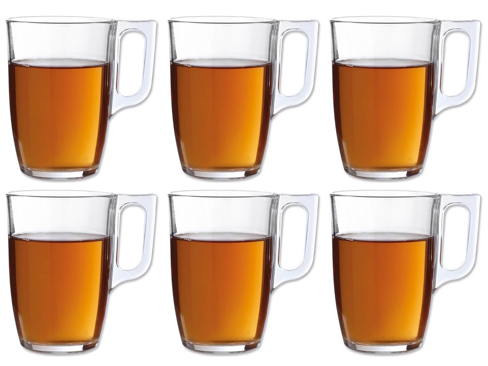 Set de verres à thé Luminarc - Verres à thé avec anse - Nuevo - 32 cl - 6 pièces