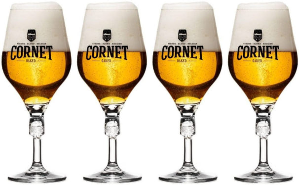 Ensemble de verres à bière Cornet - Verre cornet - Cornet - 330 ml - 4 pièces