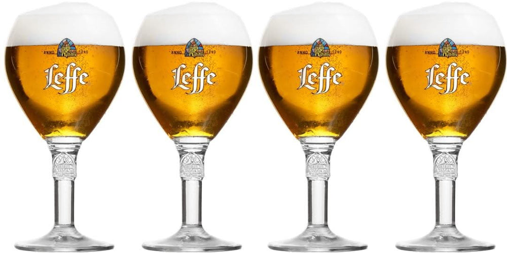 Ensemble de verres à bière Leffe - Verres en calice - Leffe - 330 ml - 4 pièces