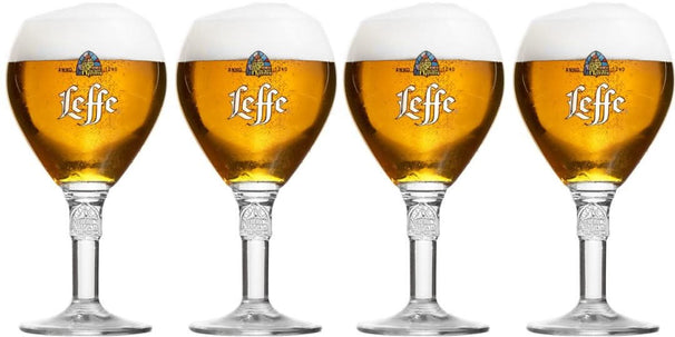 Ensemble de verres à bière Leffe - Verres en calice - Leffe - 330 ml - 4 pièces