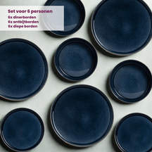 Ensemble vaisselle Cosy&Trendy - Table - Quintana Blue - 6 personnes - 18 pièces